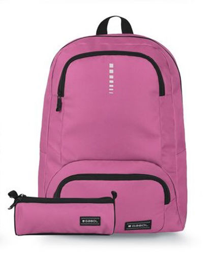 Picture of GABOL BACKPACK + PENCIL CASE PINK